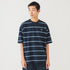 FRED PERRY × BEAMS Border Oversize Pique T-shirts Navy